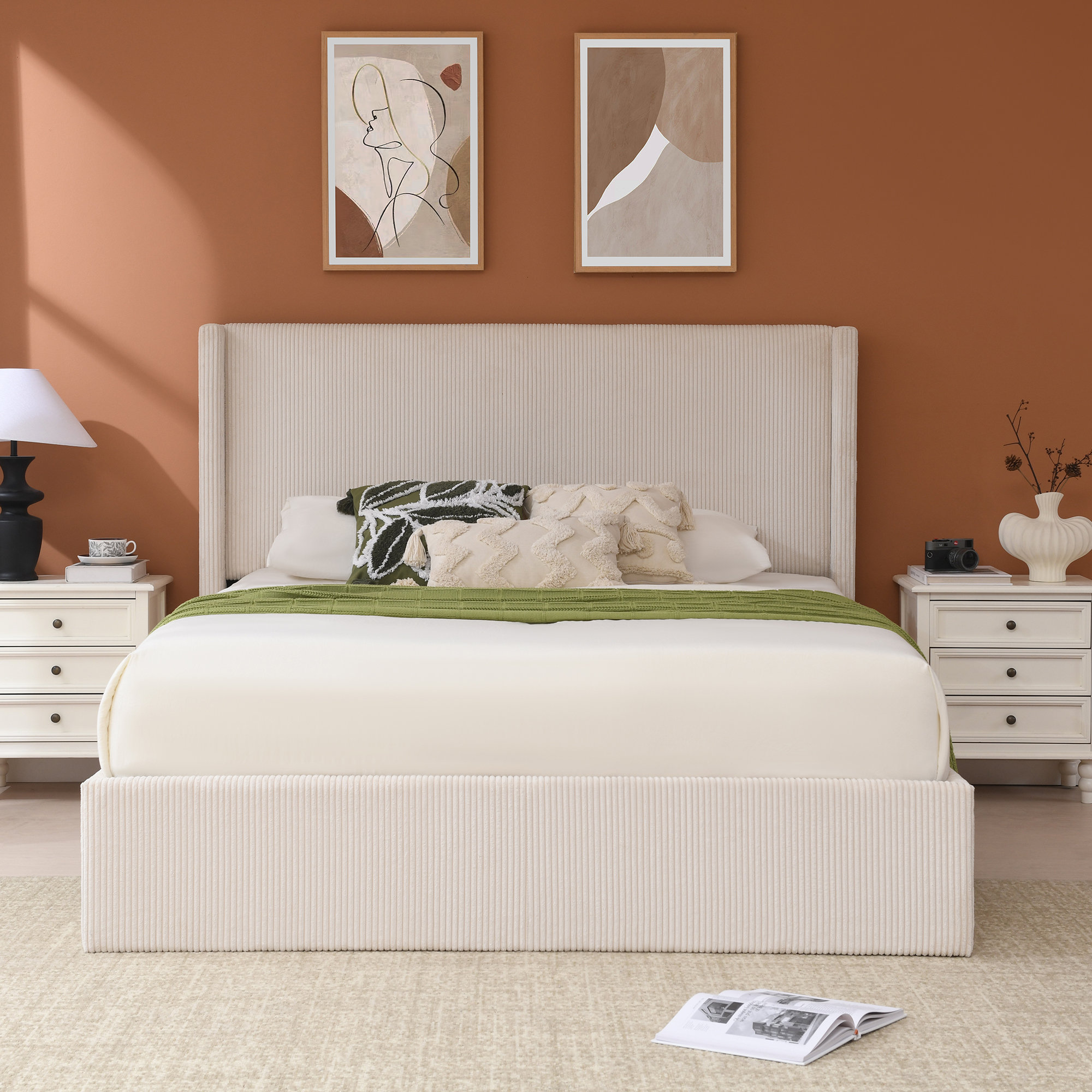 a*i様 ollun corduroy padded outer Latitude Run® Wauseon Luxury Hydraulic Lift Up Storage